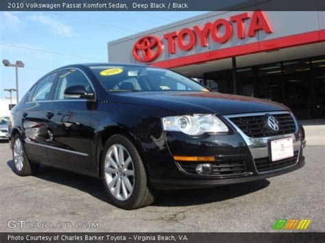 Deep Black 2010 Volkswagen Passat Komfort Sedan Black Interior Vehicle