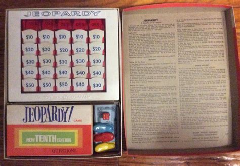 Vintage Jeopardy Game New Tenth 10th Edition 1972 - Etsy