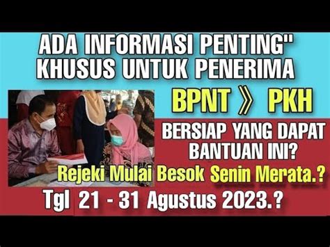 INFORMASI PENTING TERBARU BESOK SENIN TGL 21 AGUSTUS 2023 ADA INFO