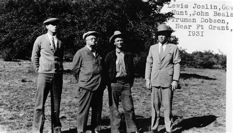 Group Of People With Arizona Governor George Wp Hunt In Fort Grant