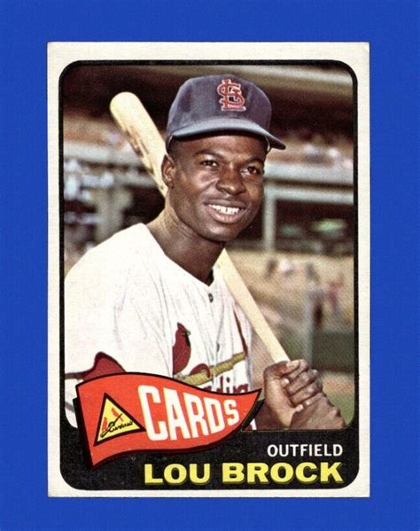 1965 Topps Set Break 540 Lou Brock EX EXMINT GMCARDS EBay