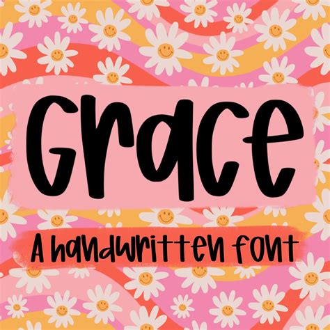 Grace Font Handwritten Font Procreate Font Cricut Font Silhouette