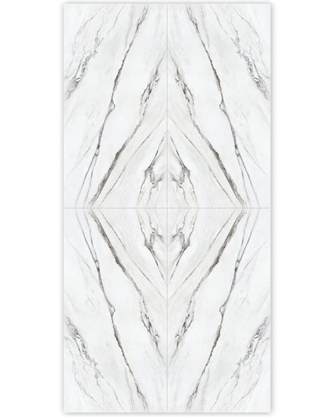 Bookmatch Statuario Plus White Marble Effect Porcelain Tile Set