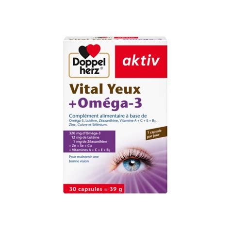 DOPPEL HERZ VITAL YEUX OMEGA 3 Parapharmacie Maroc