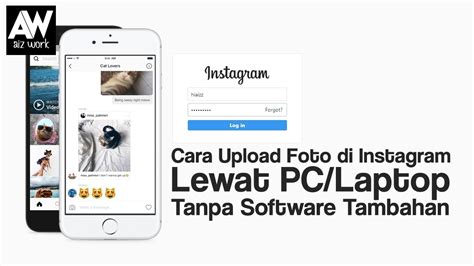 Cara Upload Foto Di Instagram Lewat Pc Laptop Tanpa Software Tambahan