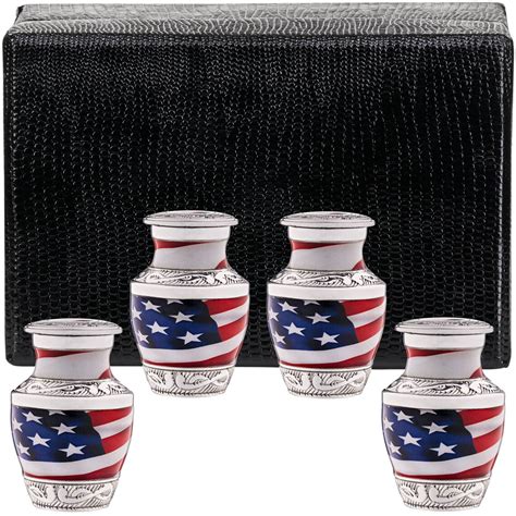 American Flag Urn For Ashes Adult Patriotic Urns With Free Etsy