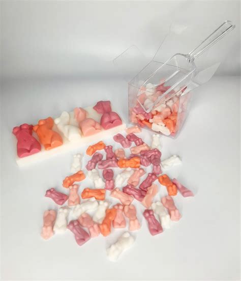 Lesbian Themed Mini Torso Scented Wax Melts With Lesbian Flag Snap Bar Includes Serving Spoon