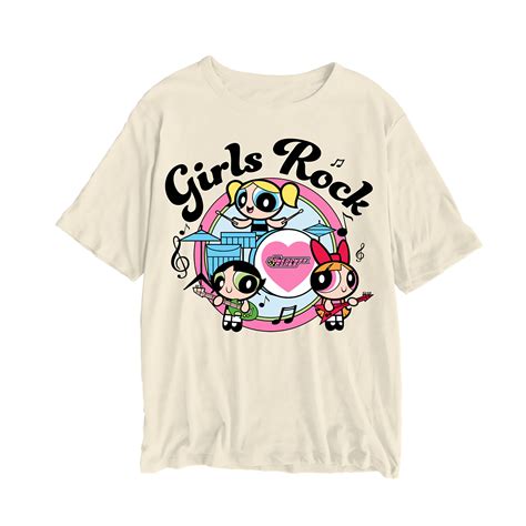 Powerpuff Girls Girls Rock Buttercup Blossoms Bubbles Mens And Womens