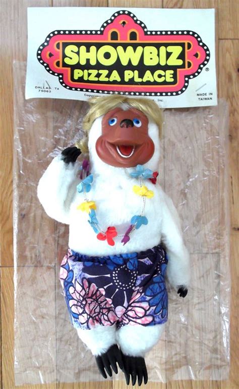 Showbiz Pizza Place Beach Bear Doll Figure Premium Showbiz Pizza