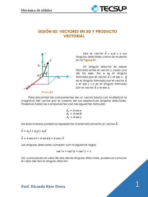 Sesión 2 Pdf Vector Euclidiano Escalar Matemáticas