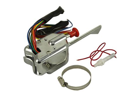 Chrome 12v Universal Rat Hot Rod Turn Signal Switch For Ford Gm With F Jdmspeed Motor