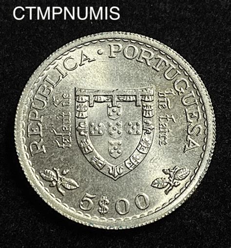 Monnaie Portugal Escudos Argent Spl Ctmp Numis Achat Vente