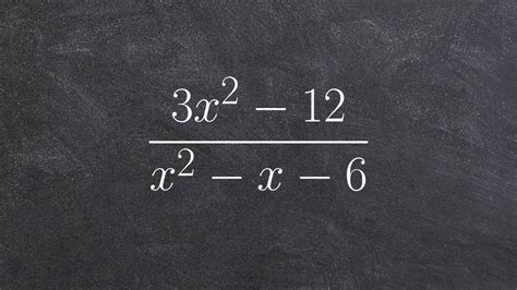 Simplifying A Rational Expression By Factoring Youtube