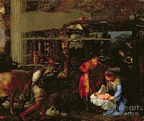 The Adoration Of The Shepherds Painting By Titian Fine Art America