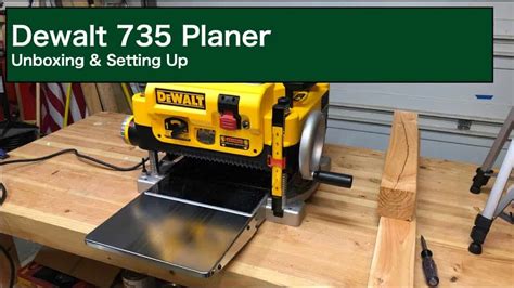 Dewalt Planer Unboxing Setup