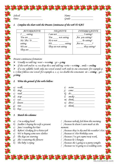 Present Continuous Tense English Esl Worksheets Pdf And Doc