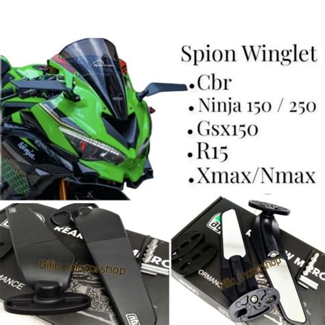 Jual Spion Winglet Zx R Spion Zx R Agv Full Cnc Universal Motor Nmax