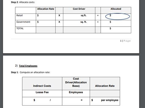 Solved Allocating Indirect Costs EXERCISE 1 Baskings Chegg