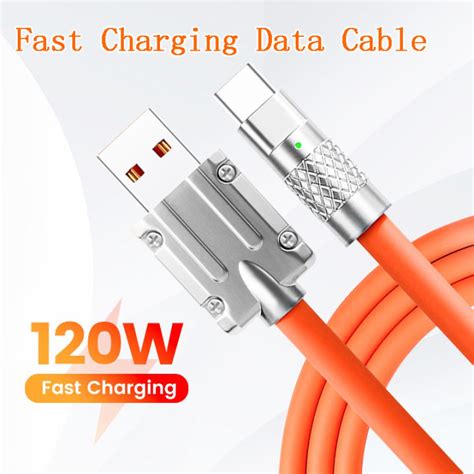 120W 6A Super Fast Charge Cable 1M For Type C Liquid Silicone Cable