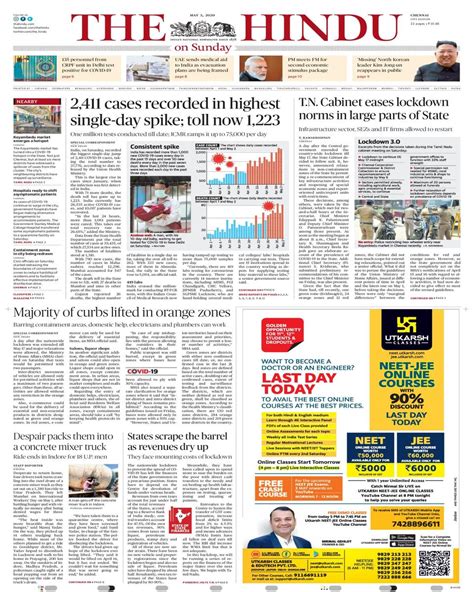 The Hindu-May 03, 2020 Newspaper - Get your Digital Subscription