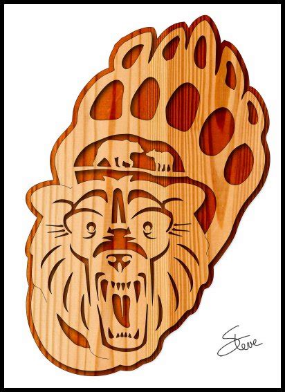 Scrollsaw Workshop Bear Paw Scroll Saw Pattern