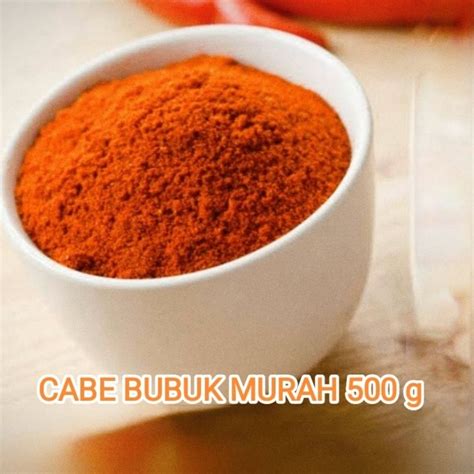 Jual Cabe Bubuk Murah 500 G Chili Powder Bubuk Cabe 500g Shopee Indonesia