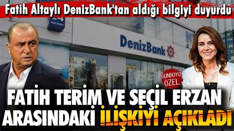 Fatih Altaylı Denizbanktan Aldığı Bilgiyi Duyurdu Fatih Terim Ve