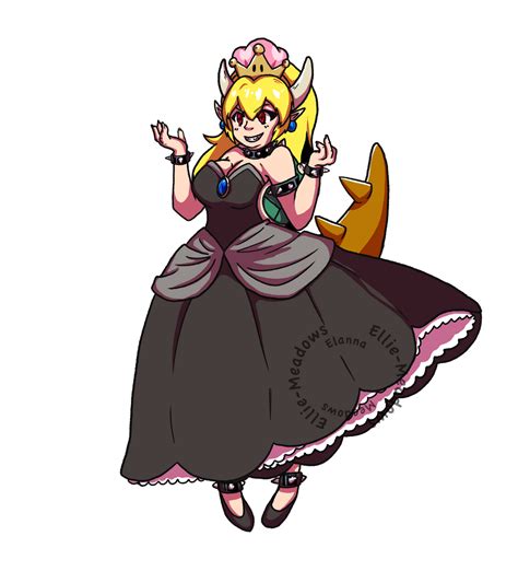 Bowsette Fanart By Elliedrawstuffs On Deviantart