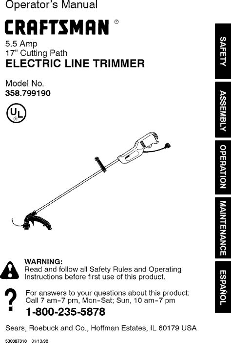 Craftsman User Manual Trimmer Manuals And Guides L