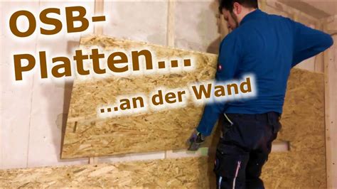 Osb Wandverkleidung Osb Platten Auf Dachlatten Unterkonstruktion