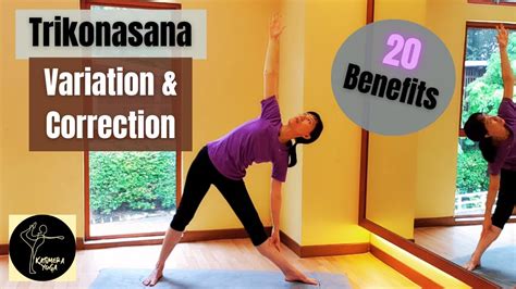 How To Do Trikonasana│triangle Pose│yoga Alignment Correction│benefits