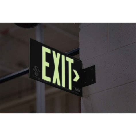 Order By Brady Bradyglo Exit Sign Double Bracket Us Mega Store