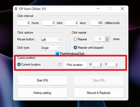 Automate Mouse Clicks Using Op Auto Clicker For Windows