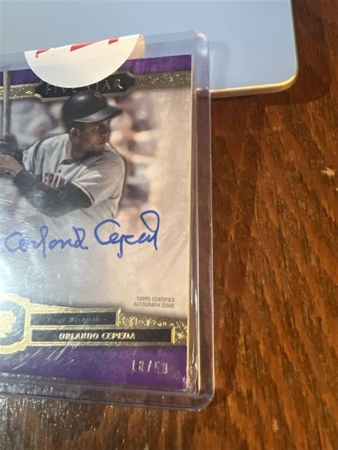 Orlando Cepeda 2021 Topps Five Star Purple Auto Autograph FSA OC HOF