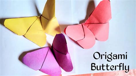 Origami Butterfly How To Make Paper Butterfly Very Easy Butterfly