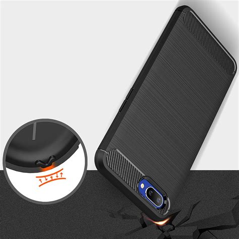 Flexi Slim Carbon Fibre Case For Oppo A S Ax Black