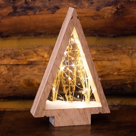 Sapin fleuri à piles lumineux Blanc chaud 25 LED Déco de Noël pour la