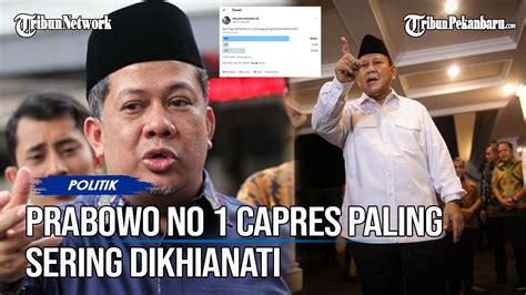 Buat Poling Di Twitter Fahri Hamzah Sebut Figur Prabowo Jadi Capres