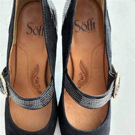 Sofft Shoes Sofft Miranda Mary Jane Pumps Buckle Suede Leather