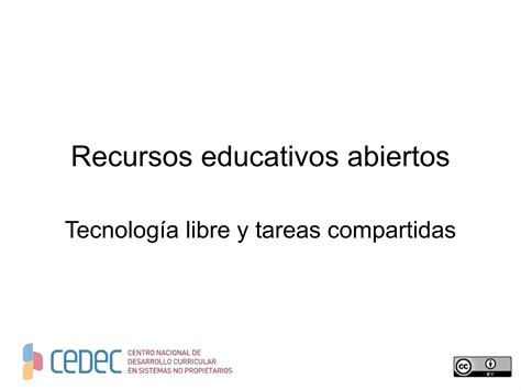 Cedec Recursos Educativos Abiertos Ppt