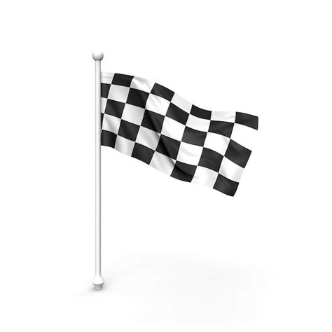 Premium AI Image A Black And White Checkered Flag On A Flagpole