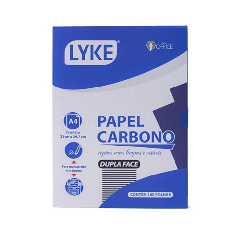 Papel Carbono Azul A4 Dupla Face 100 Fls LYKE