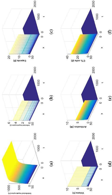 Spatiotemporal dynamics of the model (15) when R 0 = 0.531 