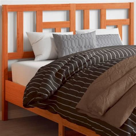 Zerodis T Te De Lit Cire Marron Cm Bois Massif De Pin A Lc