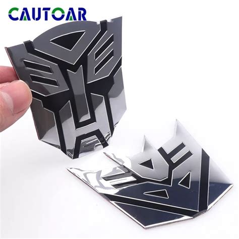 Emblem Transformer Autobot Decepticon Aluminium Autobots D Stiker