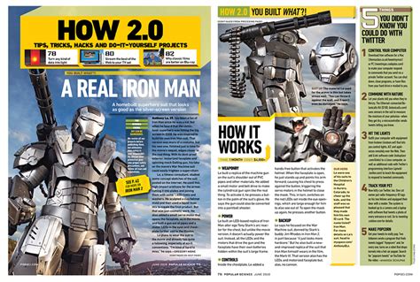 Iron Man Images In Popular Science Magazine