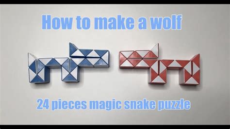 How To Make A Wolf Magic Snake Puzzle Pieces Youtube