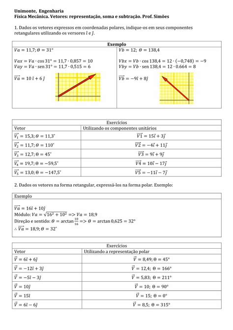 Pdf Unimonte Engenharia F Sica Mec Nica Vetores Masimoes Pro Br