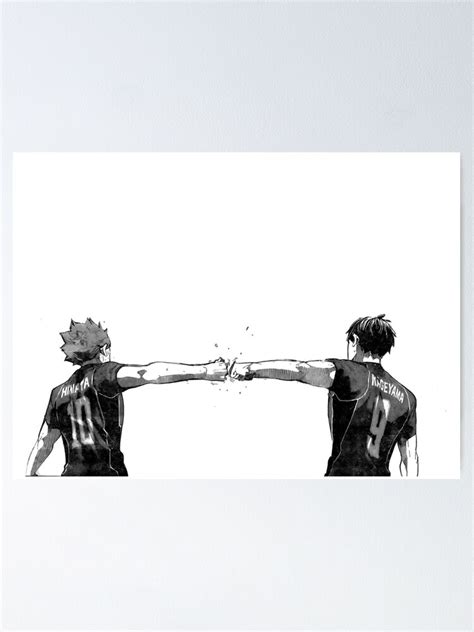 "Haikyuu Final Chapter Hinata Kageyama Fist Bump" Poster for Sale by ktelisa | Redbubble