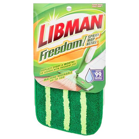 Libman Green And Yellow Freedom Mop Microfiber Refill Pad 4003